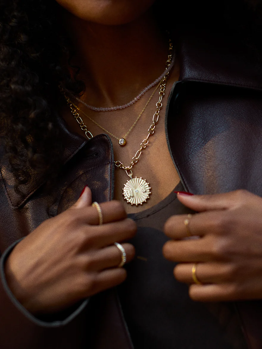 Initial Custom Medallion Necklace 2