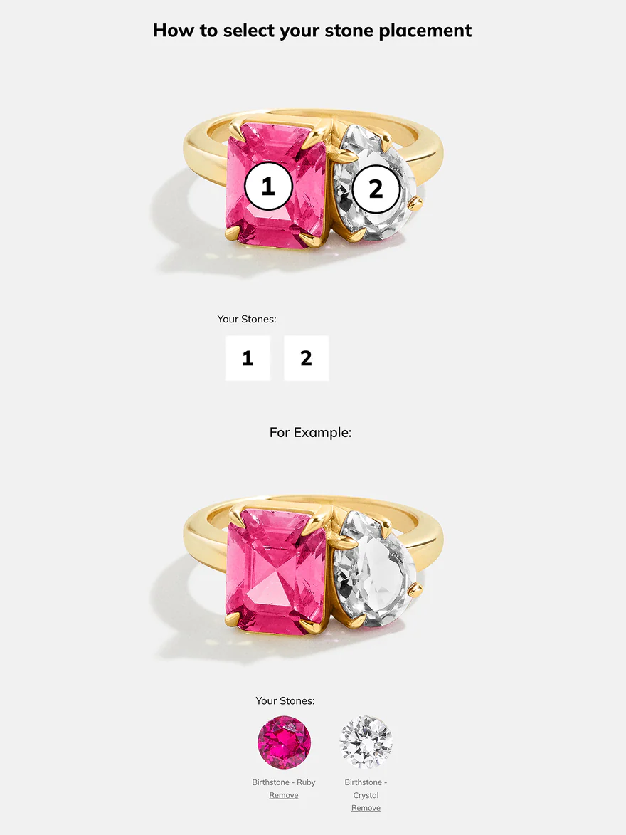 Toi et Moi Custom Birthstone Ring 5